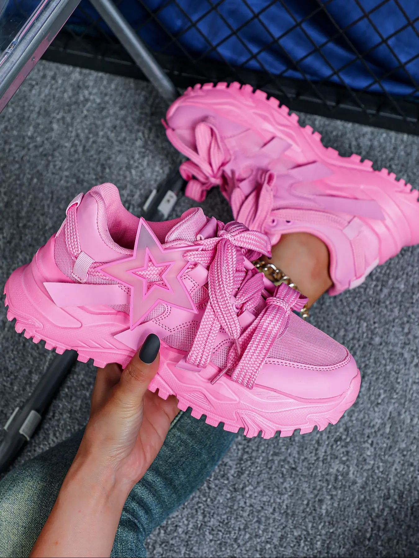 Women's Fashionable Detachable Star Decor Low-Top Sneakers, Casual Sporty Sneakers, Breathable Comfortable Casual Sports Shoes for All Seasons, Fashion Footwear Sneakers, Trendy Fashion Sneaker