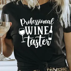 Professional Wine taster - Cute Girl Graphic tee shirt Unisex - For Him and Her - Streetwear Essentials - Fashion for All Tastes