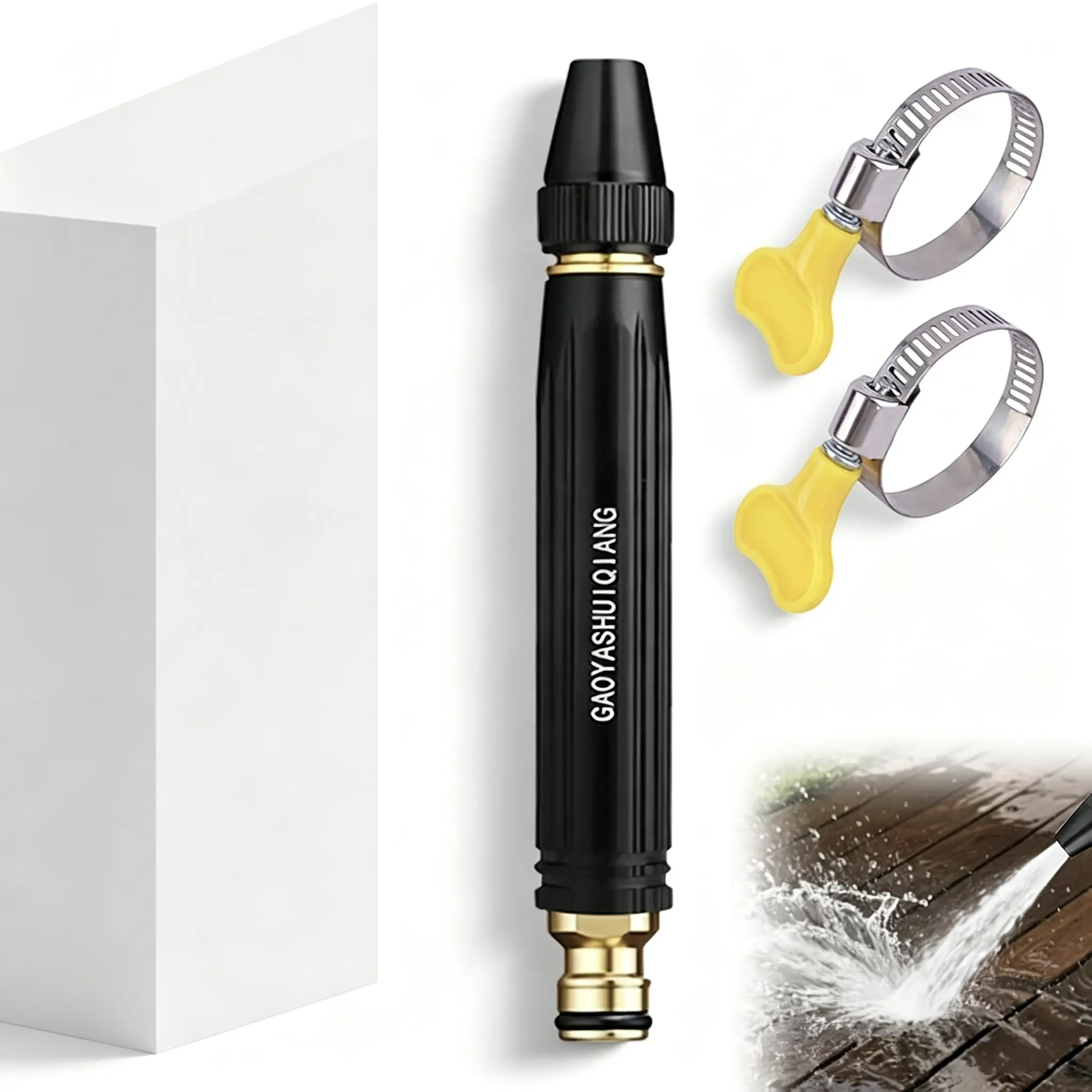 High-pressure car wash gun, adjustable nozzle, booster nozzle, durable, easy to install, suitable for gardening and cleaning, car wash sprayer, car wash accessory, car wash jet, car wash tool, car wash equipment