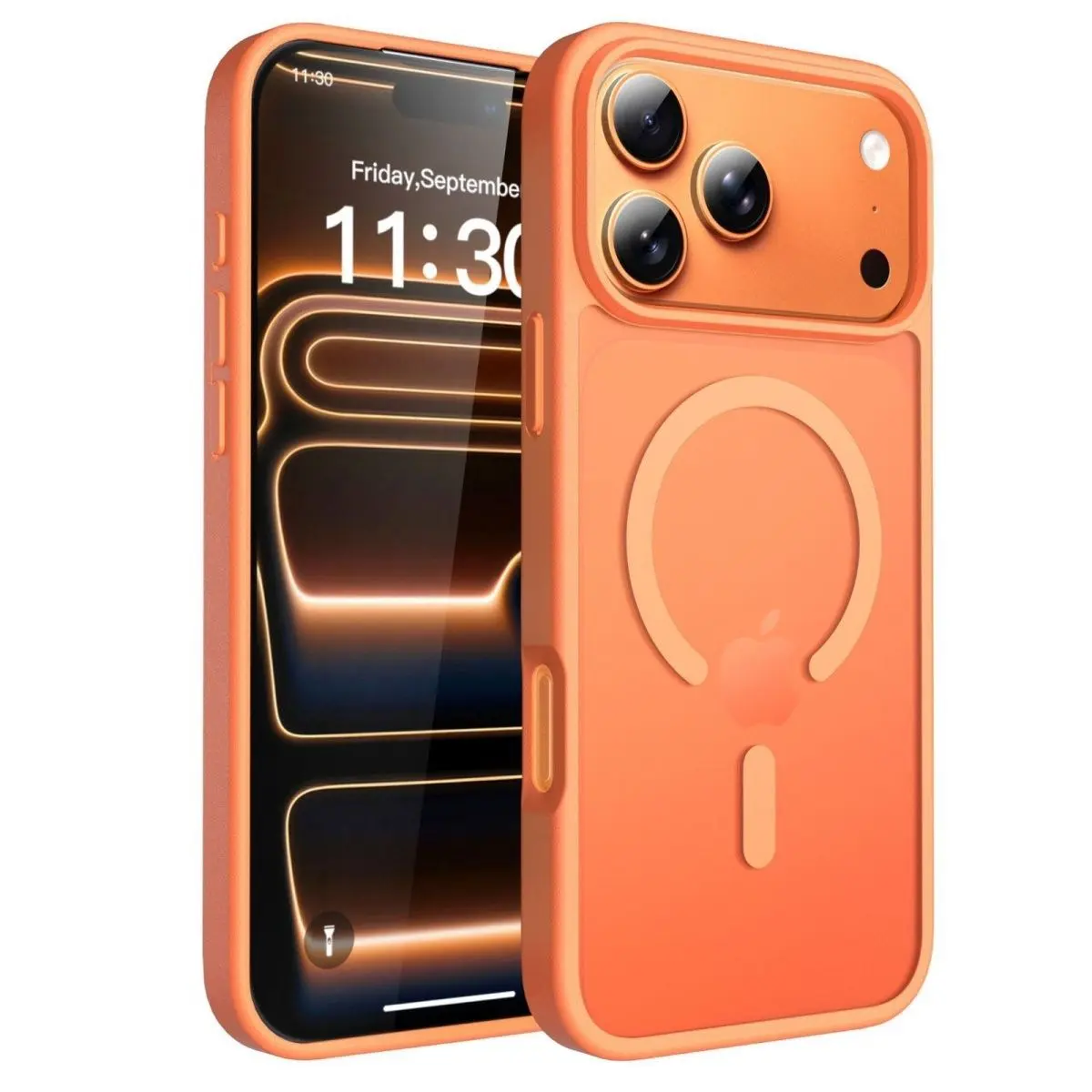 Strong Magnetic for iPhone 17 Pro Max 17AIR 16Promax 15Plus 14Pro 13 12 Pro Max Plus Case ,supports magnetic suction wireless charging matte translucent anti-shock and anti-fall,Anti-Fingerprint Shockproof Protective Phone Cover