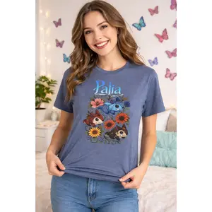 Palia Inspired Chapaa Plushies Floral T-Shirt — Cute Game-Inspired Character Tee