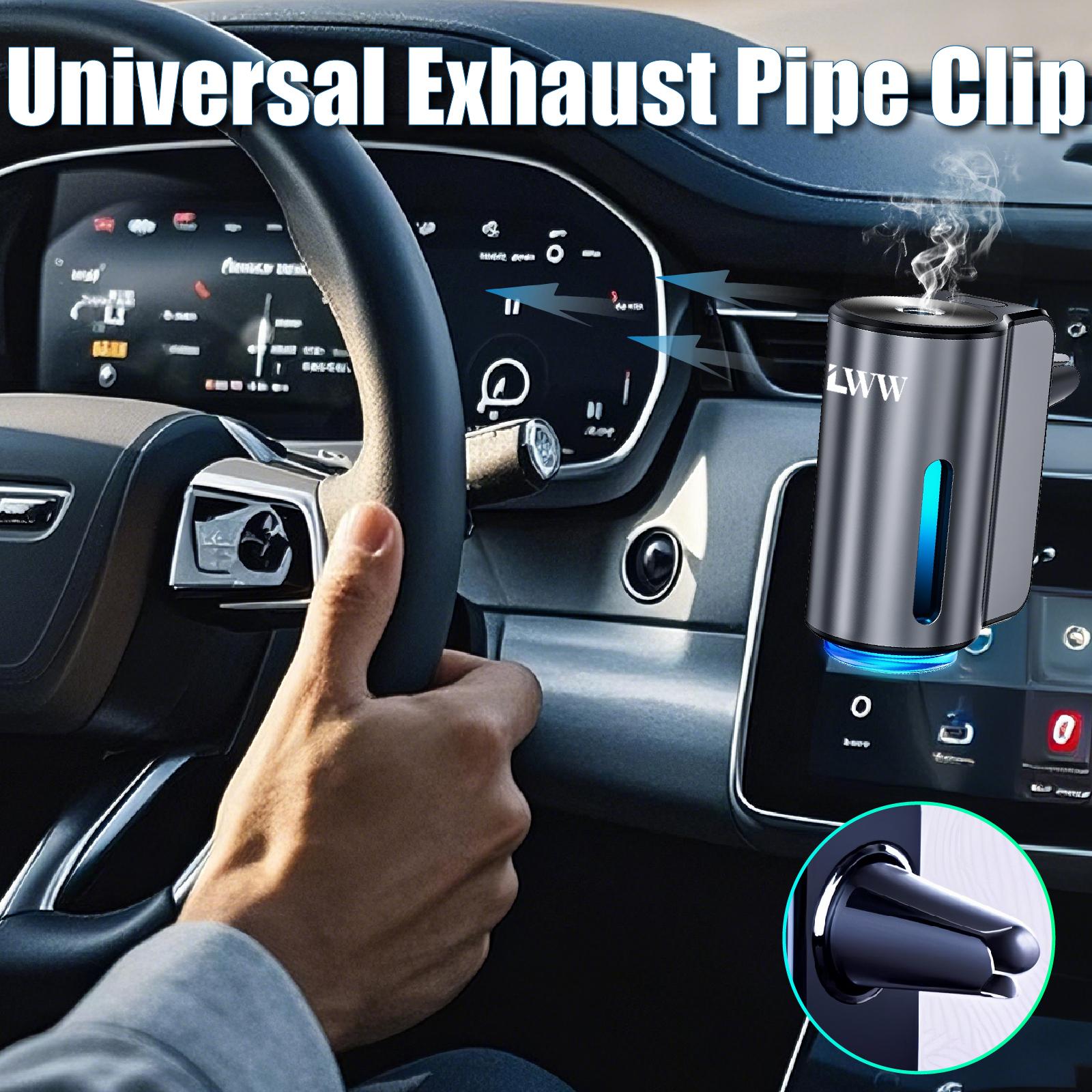 LWW Upgraded Smart Car Air Freshener Set 8 Large Bottles 80ml French Essential Oil Diffuser 3 Intensity Levels for Car Home Travel USB Rechargeable 30 Day Battery Life