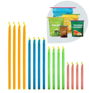 GRIPSTIC Bag Sealer - The Word's Best Reusable Chip Clips, Bag Clips. Patented. Airtight & Waterproof Seal on Food Storage Bags, Kids Snacks & More. Near Zero Waste. 12ct Variety Pack Kitchen Metal