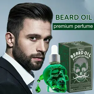 Tonfly Skull Beard Perfume Oil 15ML, Non-Alcoholic Liquid Fragrance, Single Item, Non-Toxic, No Allergens, Made in China