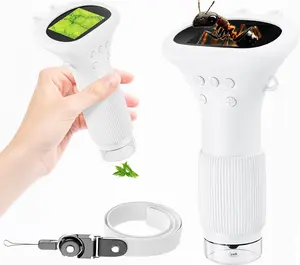 Portable Digital Microscope for , Pocket Handheld Microscope Camera with 2'' Inch Screen, Educational Science Christmas Birthday Gifts for   6 7 8 9 10 11 12 Girls Boys - White