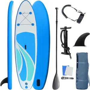 10'4" Ultra-Light Inflatable Stand-Up Paddleboard for Adults - Stand-Up Paddleboards with Non-Slip Deck, Adjustable Paddle, Fins, Pump, Backpack, Leash, and Durable Construction for All Skill Levels