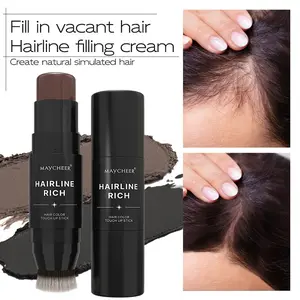 Hair Hairline Reissue Cream - Waterproof Concealer for All Skin Tones, Designed for White Hair Roots and Thinning Hair Designed for a natural look with brush head