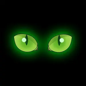 Luminous Eye Pattern Toilet Seat Sticker,  1 Count  Removable Self Adhesive Toilet Seat Sticker, Decorative Sticker for Home Bathroom