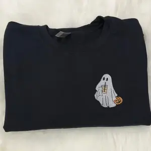 Ghost Coffee “Hold It” or “Treat” Basket Embroidered Sweatshirt