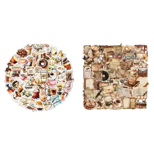 Sticker and Paper Material Pack for Junk Journaling, Scrapbooking, and Mixed Crafts