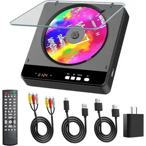 Portable DVD Player,  Region Free DVD Player with 1080P HDMI Upscaling for  TV, Compact Mini DVD Player with HDMI & AV Output, USB Playback, Anti-Shock, Remote Included