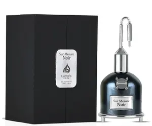 Lattafa Pride Sur Mesure Noir Eau de Parfum for Men - 100ml (3.4 oz) | Dark, Spicy & Woody Cologne | Intense, Long-Lasting Masculine Scent