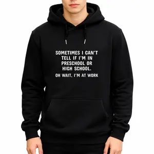 Unisex Sarcastic Work Hoodie – Long Sleeve with Funny Office Sayings