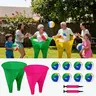 Giant Stretchy Pants Lawn Game Set - Shatterproof Inflatable Ball, Air Pump Included - Durable Party Entertainment for Kids, Family Park Gatherings with Game Variations