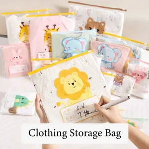 Clear Storage Bags for DIY Crafts, Shipping Packaging, Frosted Zipper Plastic Bags, Reusable Resealable Garment Bags, Keep Clothes Clean, Space Saver Bags