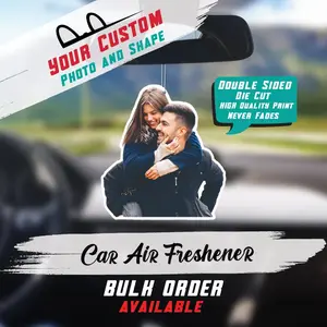Customized Car Air Freshers - Personalized and Fun Car Air Freshers| Unique photo gifts, personalized car accessories, double-sided printing, car aromatherapy, suitable as Christmas gifts, Valentine's Day gifts, DIY custom birthday gifts, anniversary gif