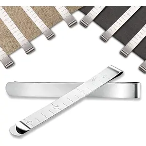 Set of 20 Sewing Clips, Stainless Steel Hemming Clips 3 Inches Measurement Ruler Quilting Supplies, Hem Marker, Sewing Supplies and Accessories