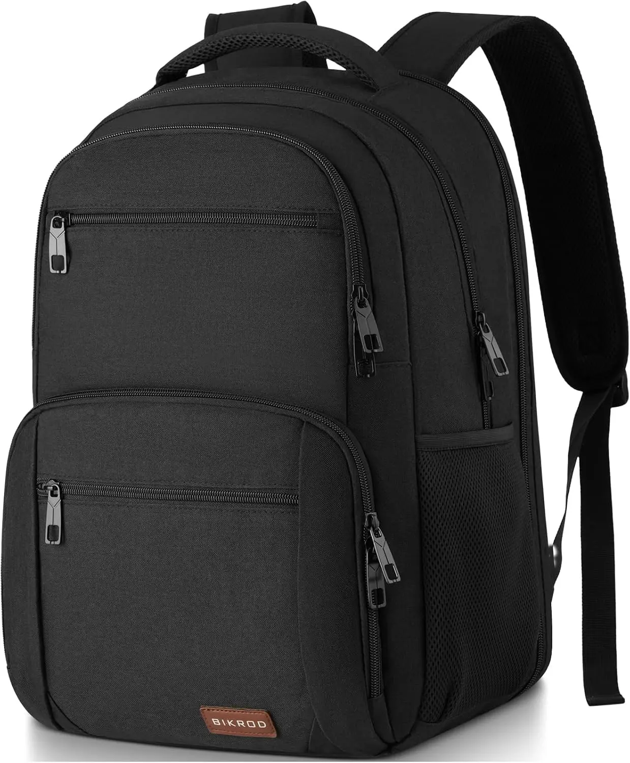 BIKROD Backpack for Men and Women, School Backpacks for Teen Boys Water Resistant TSA Travel Backpack, Business Anti Theft Sturdy Computer Bag Gifts Fits 15.6 Inch Laptop,Black Gift