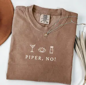 White Lotus Season 3 Funny Quote T-Shirt – "Piper, No!" Buddhism & Tsunami Graphic Tee, Comfort Colors Shirt, Perfect Gift for Parker Posey Fans