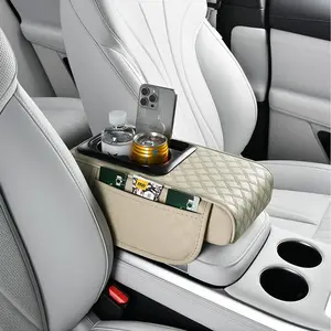 Car Center Console Storage Box, Car Console Organizer, Multifunctional Car Center Console Armrest Pad, Car Interior Accessories for Stowing & Tidying