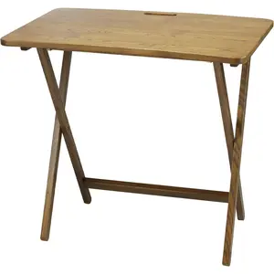 American Trails   Company Arizona Folding Table with Solid Red Oak,Warm Brown