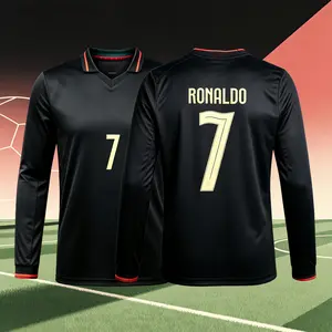 2026 Portugal Home And Away 7# Cristiano Ronaldo Short And Long Sleeve Soccer Jersey Fans Version Breathable