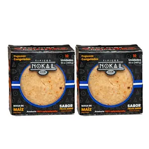 Typical Nokal  Bean and Cheese Pupusas, Authentic Salvadoran Pupusas, Vegetarian Breakfast Foods, 20 ct, 100 oz. Family Pack