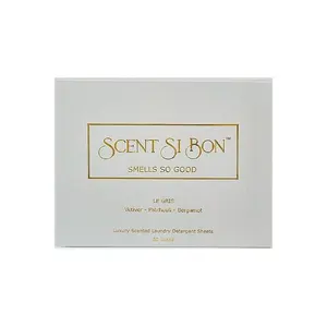 Scent Si Bon Le Gris Bundle, Includes One Of Each Le Gris Detergent Sheets, Le Gris Dryer Sheets, & Luxury Display Box, Eco-Friendly