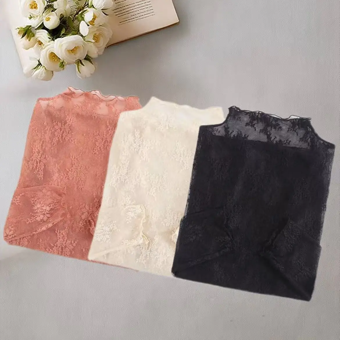 3pcs(caramel+apricot+black)