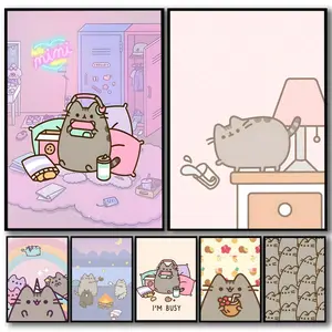 PIKPAKA Cartoon, Animal Design, Cartoon Animal Print Kawaii Poster Waterproof Sticker, Custom DIY Self-Adhesive, Fade-Resistant, Long-Lasting Poster for Home, Office, High Definition, Easy to Apply & Clean