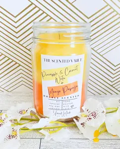 Pineapple Coconut Water & Mango Papaya Double Scented Candle
