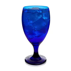 Libbey Premiere Cobalt Set of 12 Iced Tea Goblet Glasses