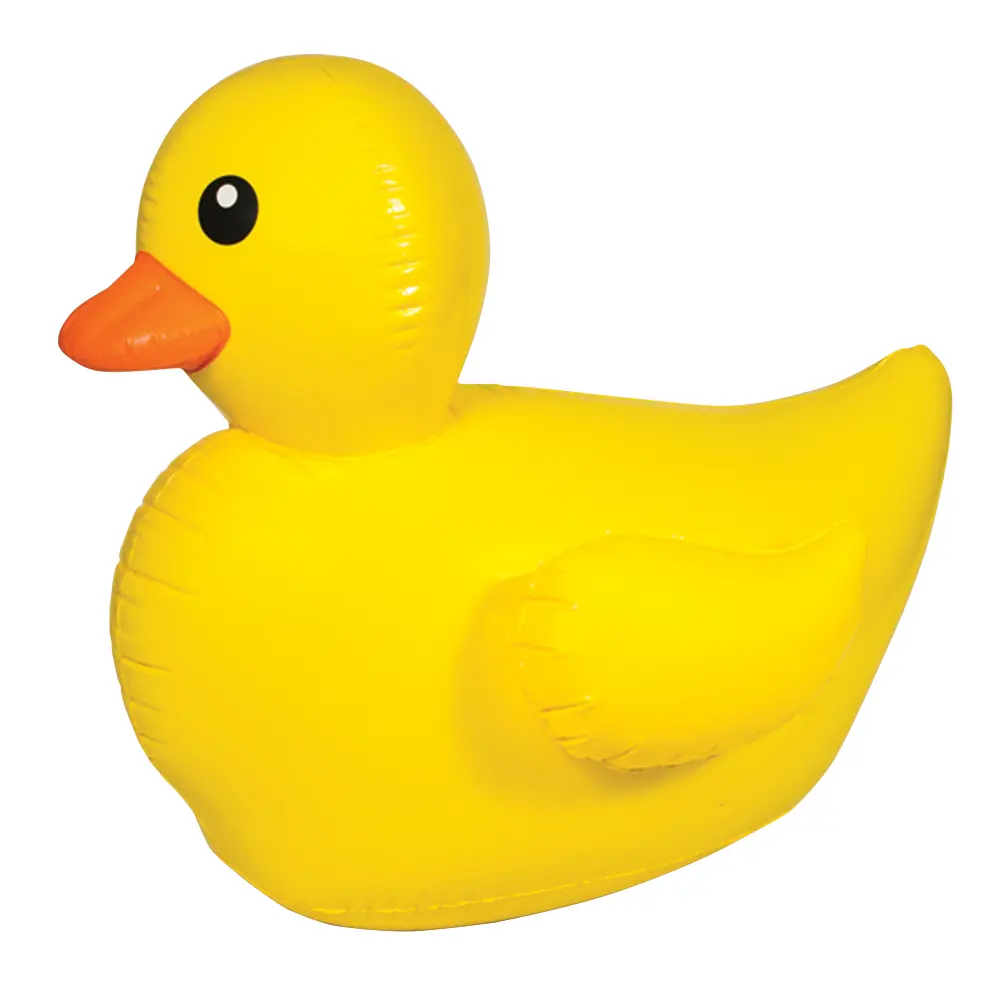GIANT Inflatable Yellow Ducky Float 57" Pool Toy for Kids Birthday Parties & Outdoor Fun Durable Vinyl Construction Party Prop