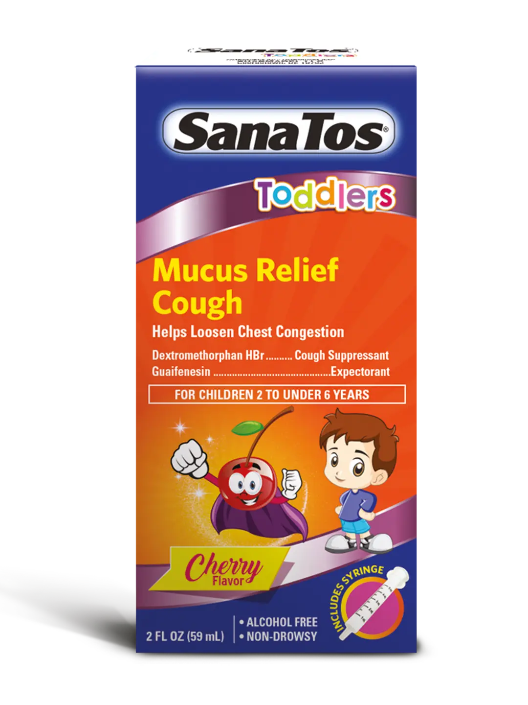 SanaTos Toddlers – Honey-Based Children's Syrup for Throat Comfort and Wellness (118 mL)