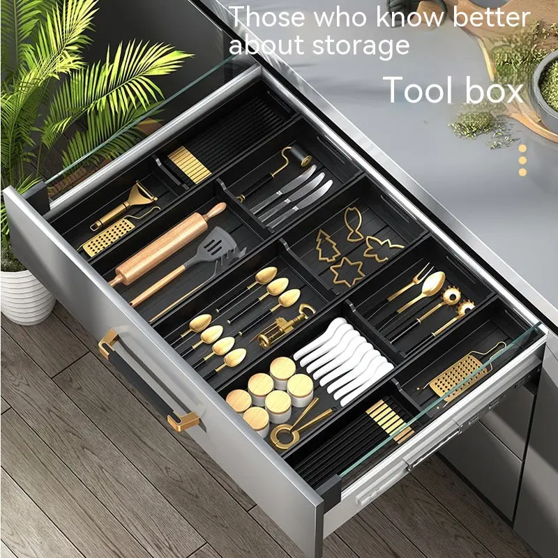 Adjustable Aluminum Drawer Organizer with Dividers