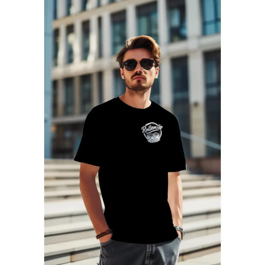 Roll ’Em Up White Sketch Retro Skate Tee