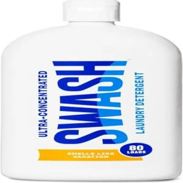Ultra-Concentrated Vacation-Scented Liquid Laundry Detergent for Washing Machine - Single Bottle with Auto-Stop Cap, Delivers the Clean You Want, 80 Loads