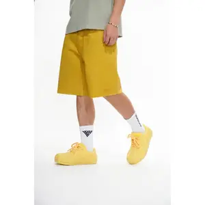Mr.Shorts Yellow Waxed Jorts