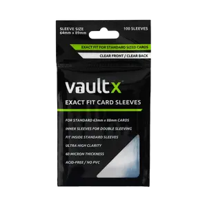 Vault X Exact Fit Card Sleeves - Clear - 100 Count