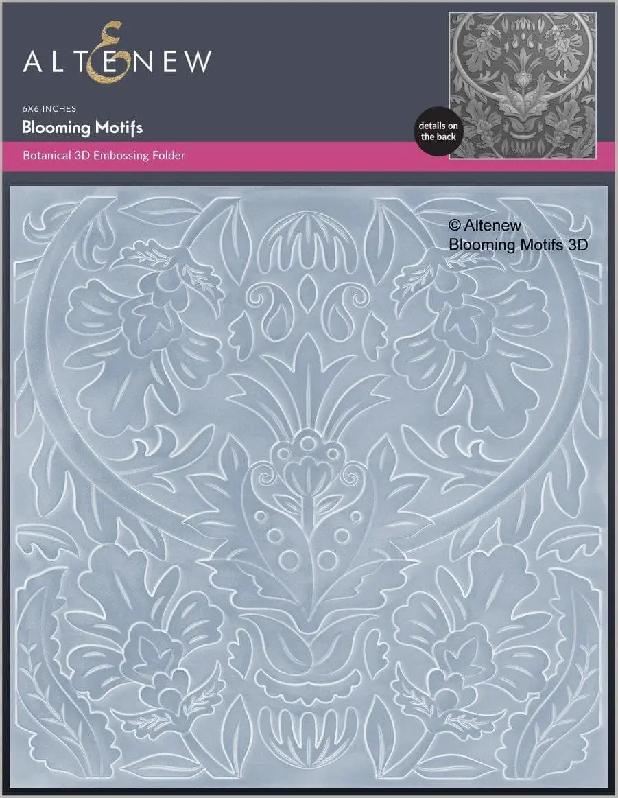 Blooming Motifs 3D Embossing Folder