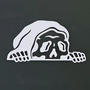 Lurking Reaper Vinyl Decal - Durable Waterproof 4.5"×2.5" Vinyl Sticker for Cars Trucks Toolboxes Various Color Options Matte Vinyl Metal Decals premium