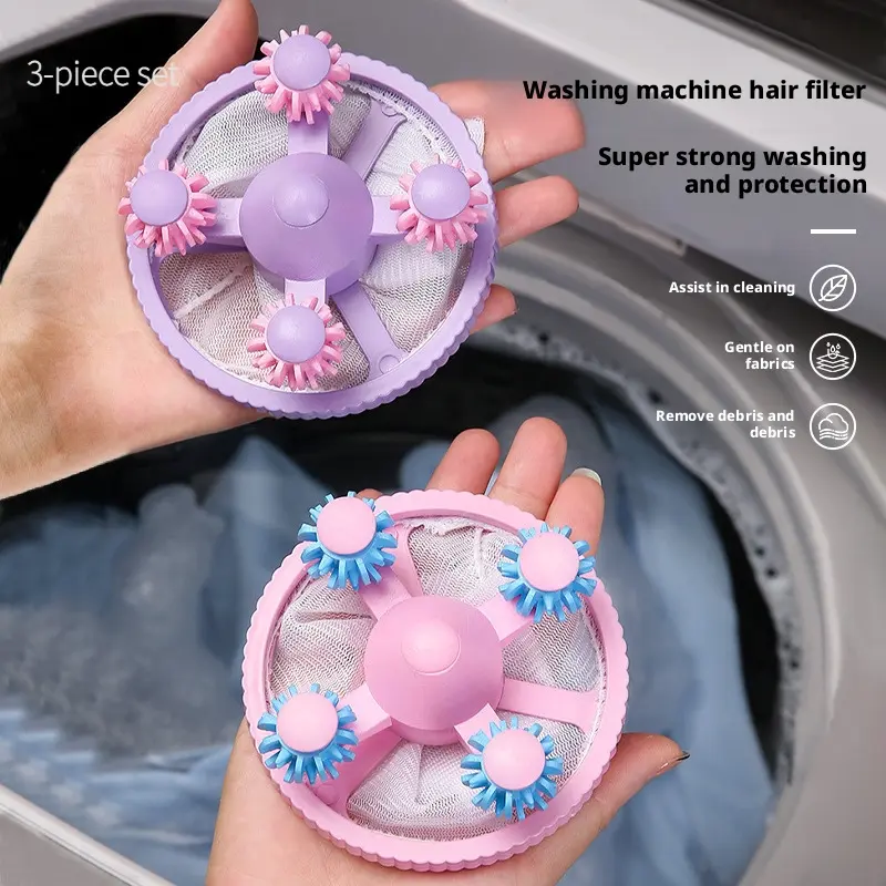 Washing Machine Filter Net, Hair Remover Paper Ball, Laundry Balls, Universal Mesh Bag for Clothes, Dust and Fur Removal, Laundry Care Tool, Accessories, Home Goods