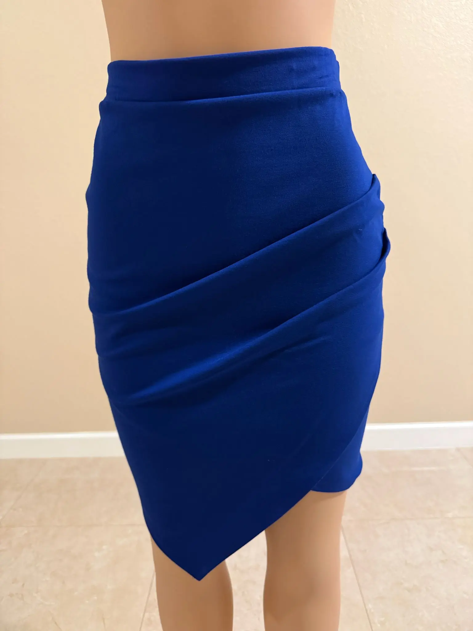 FALDA 3/4 RAYON STRECH BLUE
