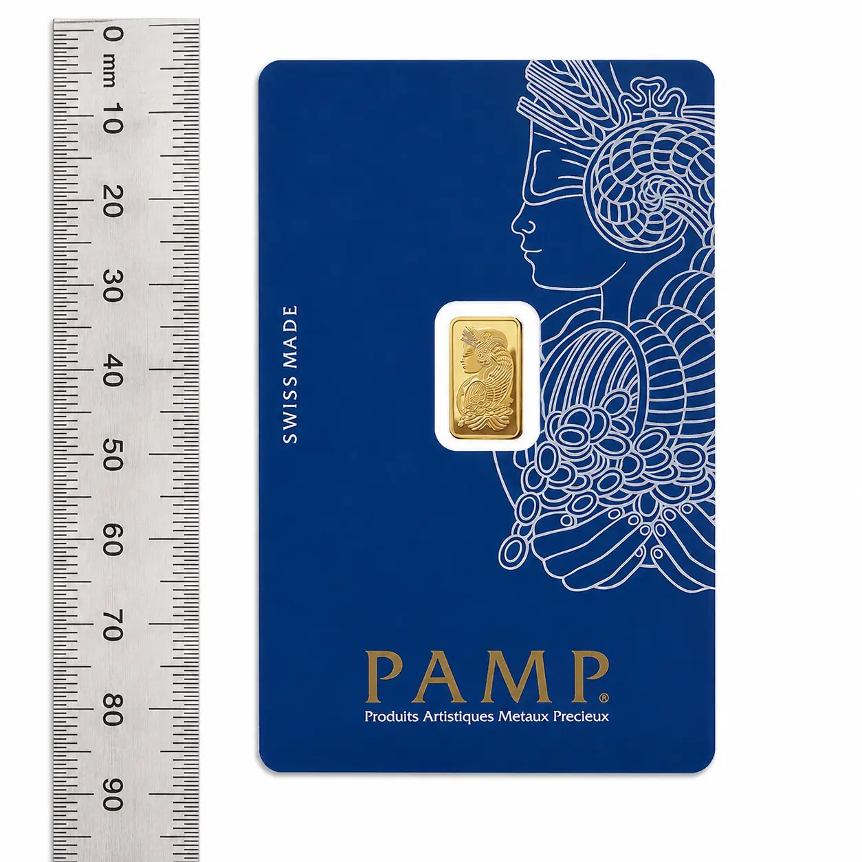 1 gram Gold Bar - PAMP Fortuna (Carded)