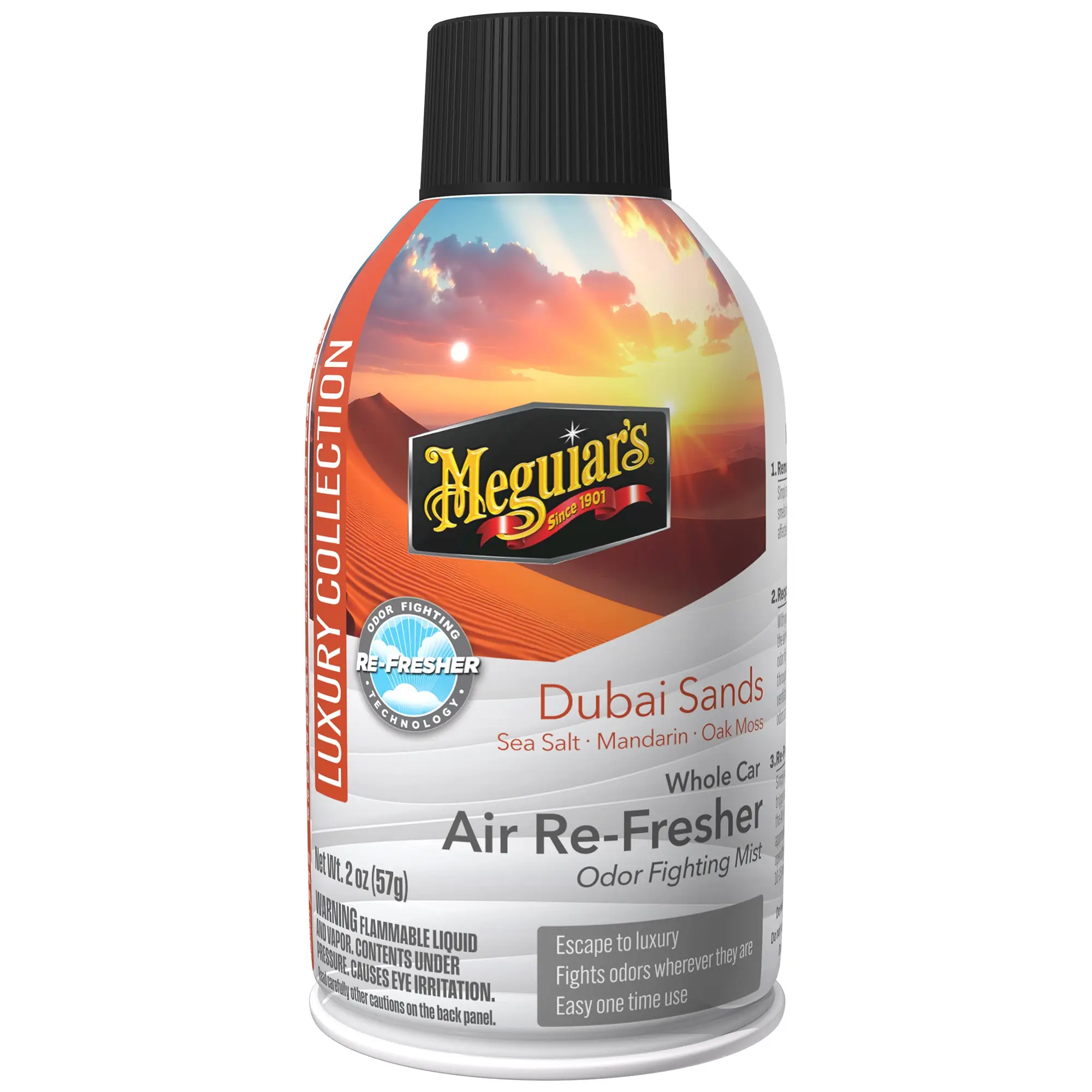 Meguiar's Whole Car Air Re-Fresher Odor Fighting Mist - Dubai Sands Scent - 2 oz