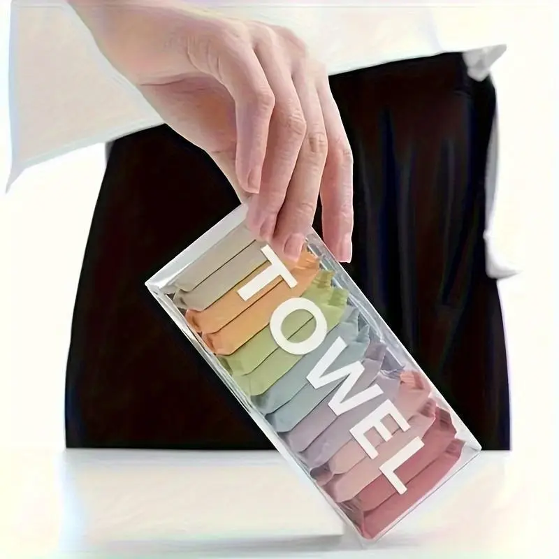 7/14PCS Super Absorbent Compressed Towels - - Ultra-Portable & Thickened Facial Tissues, Face Towels - Hygienic, Quick-Dissolving for Travel, Home & Outdoor Use - Multipack Options for On-the-Go Convenience - Single Use Towelette