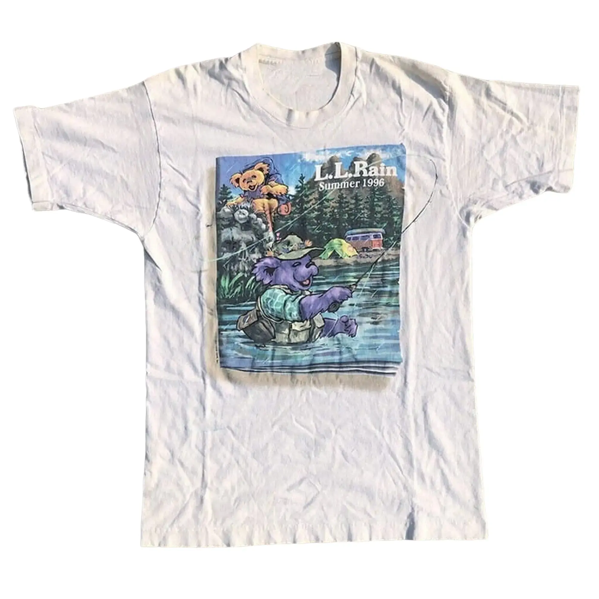 Grateful Dead Vintage 1996 LL Rain Summer Tour T Shirt