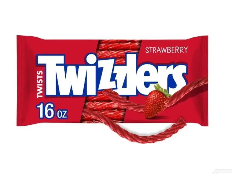 Twizzlers Twists Strawberry Flavored Licorice Style Chewy Candy, Bag 16 oz