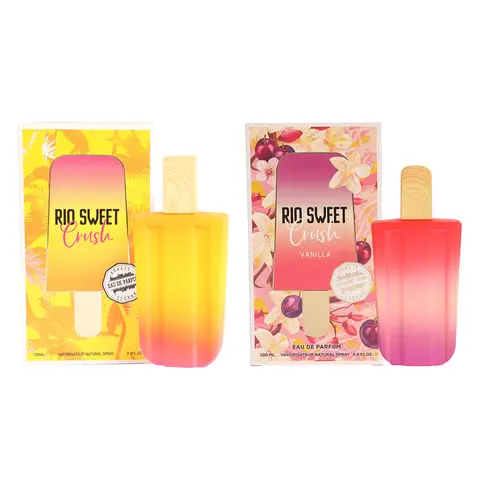 Women's Perfume Bundle - Rio Sweet Crush and Rio Sweet Crush Vanilla - Spray Perfume for Women 100ml/3.4fl.oz. each