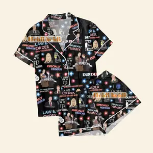 Laws and Order Pajamas, SVU TV Show Gift For Fan Cotton Comfortable PJMs